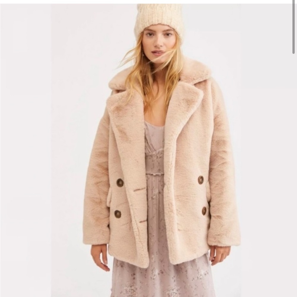 Free People Kate Faux Fur Coat